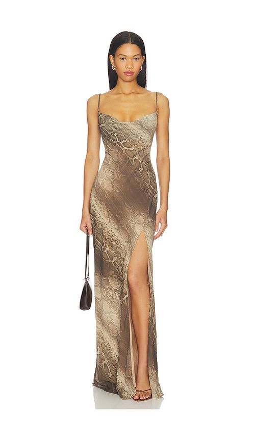I.am.gia vestido forrado zita en color marrón M también en S