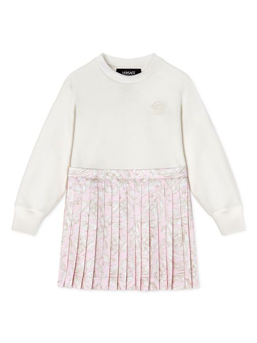 Pleated skirt dress - White