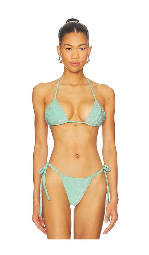 FAE Honey Triangle Bikini Top in Mint. - M also in L