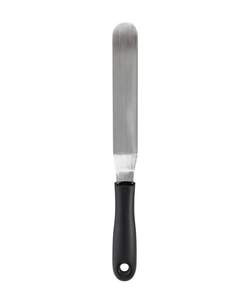 "Stainless Steel Good Grips 1.25"" Bent Icing Knife - Black"