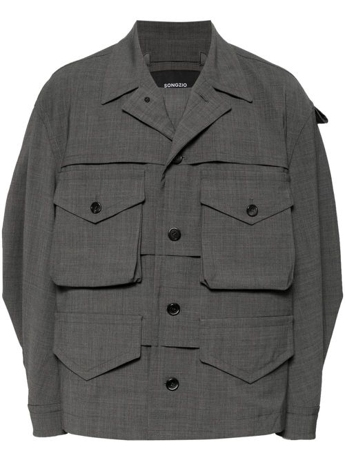 Layered field jacket - Grey