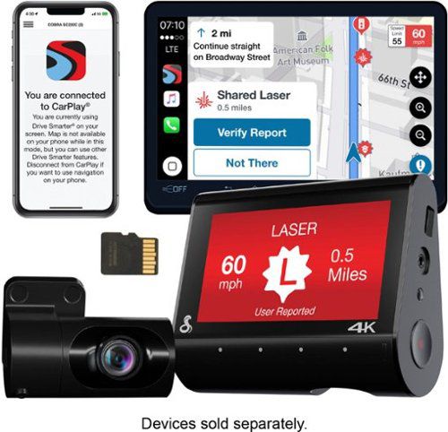 SC 250R 4K Dual-View Front & Rear Dash Cam - Black
