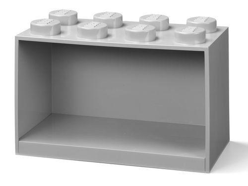8-Stud Brick Shelf - Gray
