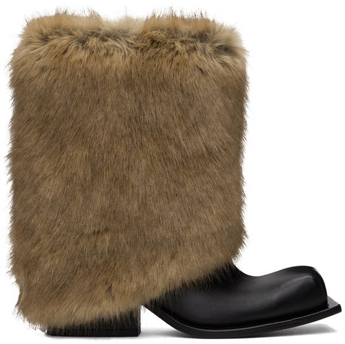 FIDAN NOVRUZOVA Black & Brown Havva Chunky Trouser Boots