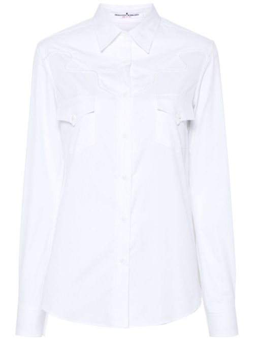 Long-sleeve cotton shirt - White