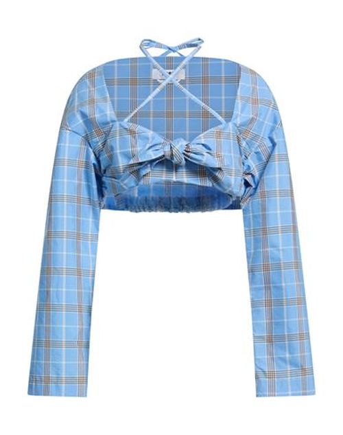 Woman Top Azure Size 4 Cotton, Polyester