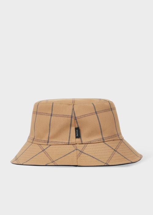 Reversible Cotton-Nylon Bucket Hat Blue