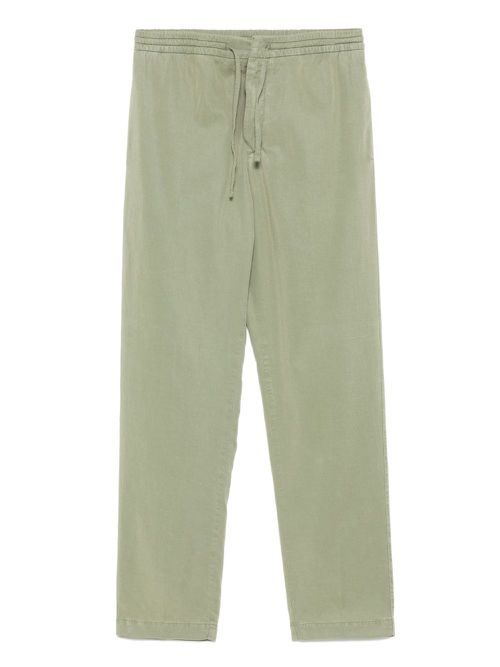 Drawstring-waistband trousers - Green