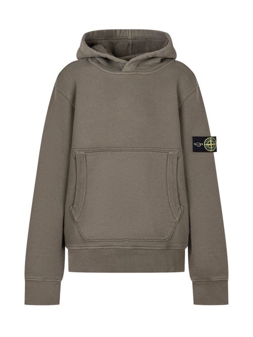 Kids Green Solid Hoodie