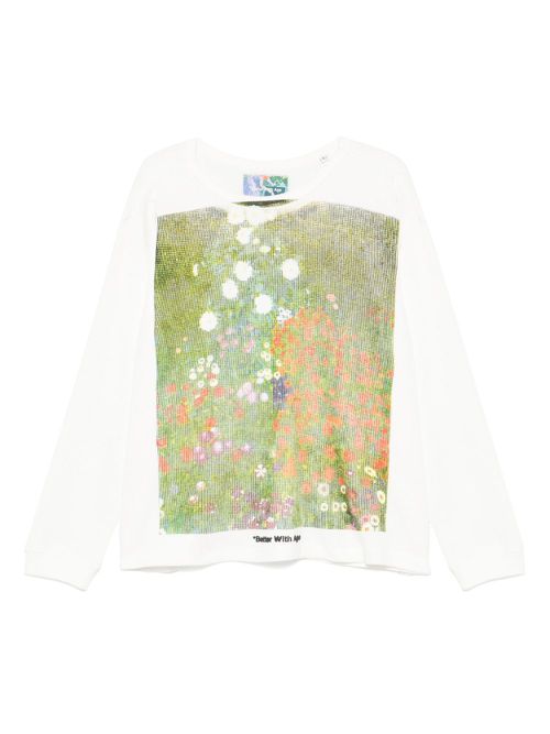 Better with Age printed sweatshirt - White
