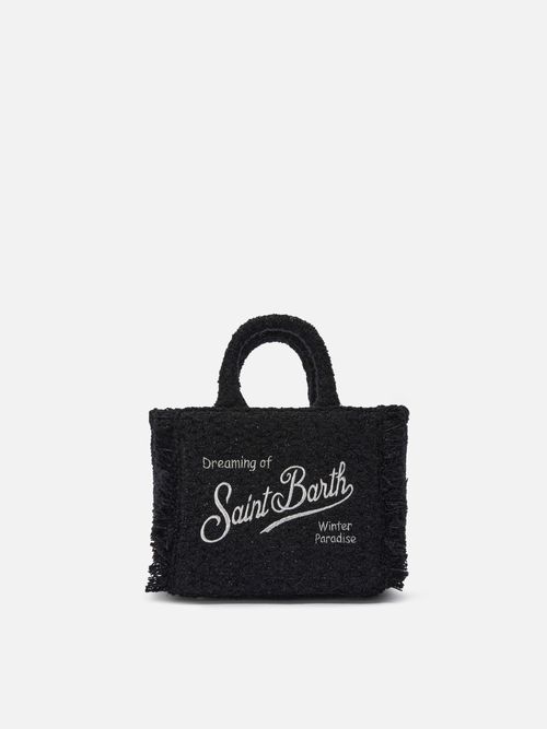 Vanity Mini Tweed Handbag Black Bag - Unisex