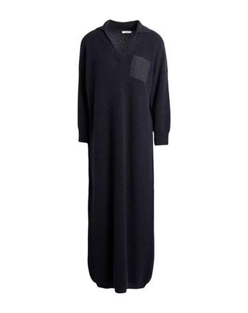 Woman Midi dress Midnight blue Size 10 Virgin Wool, Silk, Cashmere