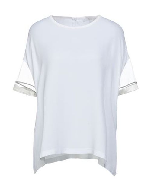 Woman Top Ivory Size 6 Acetate, Silk, Polyamide, Elastane, Ecobrass