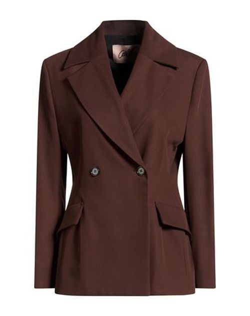 Woman Blazer Chocolate brown Size 10 Polyester, Viscose, Elastane