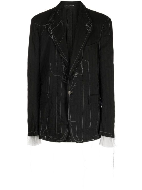 Taralis single-breasted blazer - Black