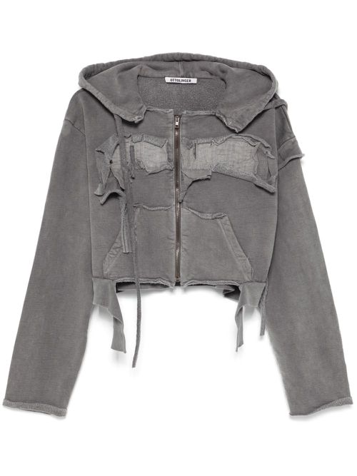 Distressed hoodie - Grey