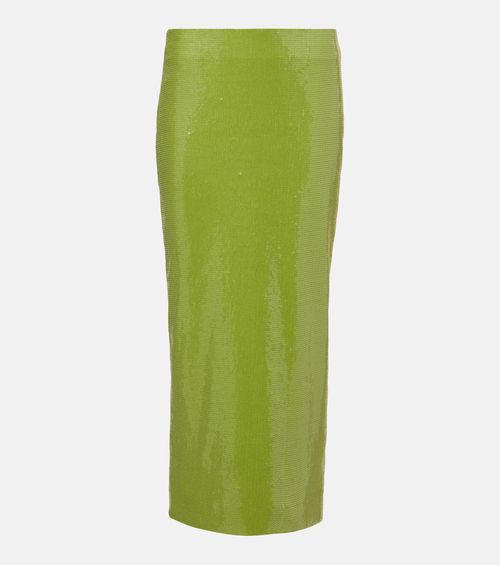 Sequined pencil skirt