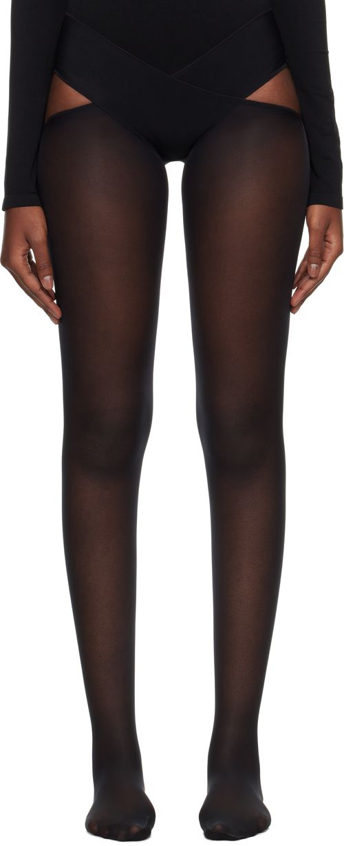 Wolford Black Individual 12 Stay-Hip Tights