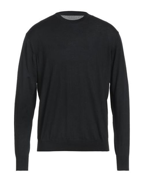 Original Vintage Style Man Sweater Black Size M Merino Wool
