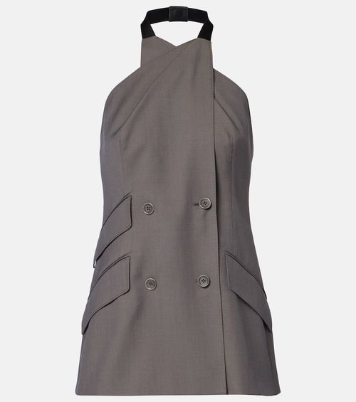 Cali halterneck virgin wool vest