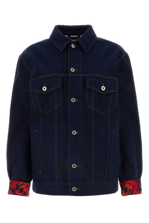 Cotton Denim Jacket — Navy