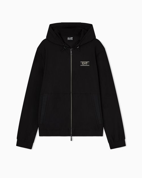 Premium Label technical fabric hooded sweatshirt