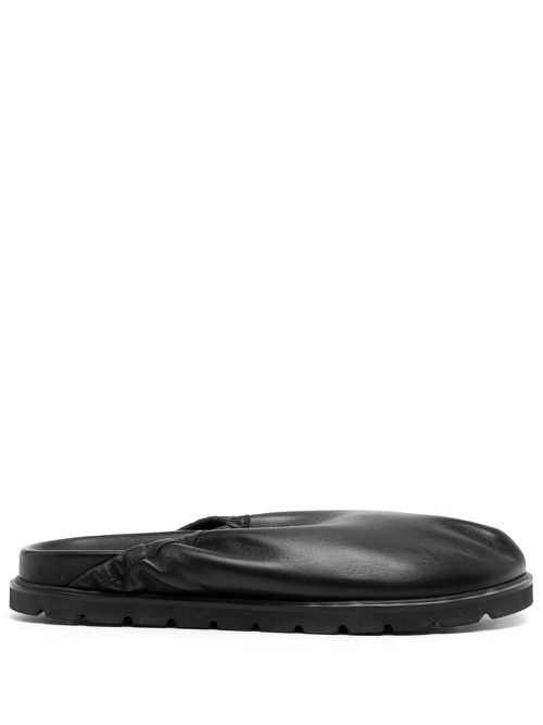Slip-on sheepskin loafers - Black