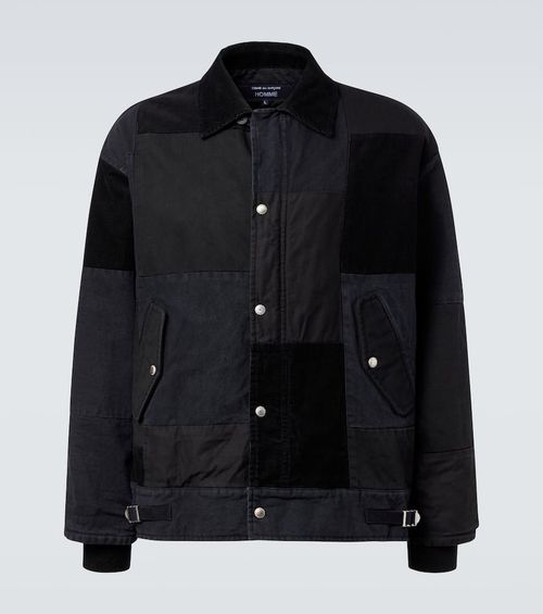 Comme des Garçons Homme Paneled cotton Oxford jacket