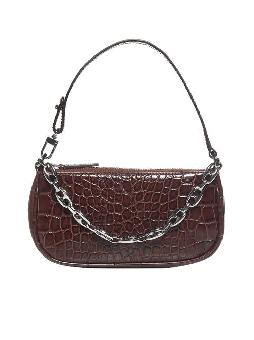 Mini Rachel Silver Flat Shoulder Bag