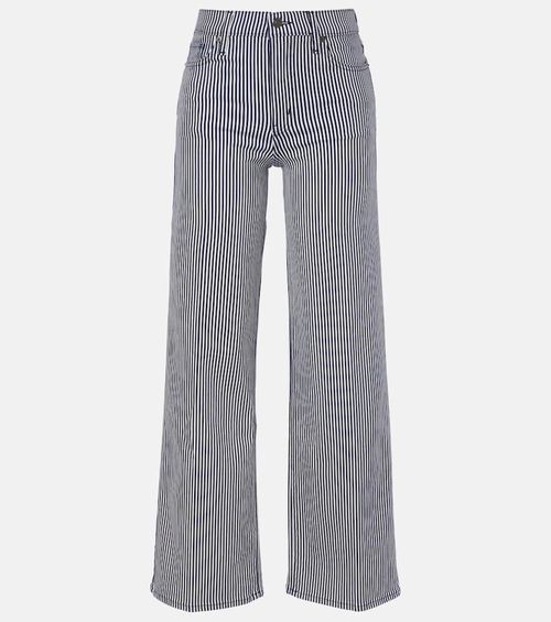 Le Slim Palazzo striped wide-leg pants