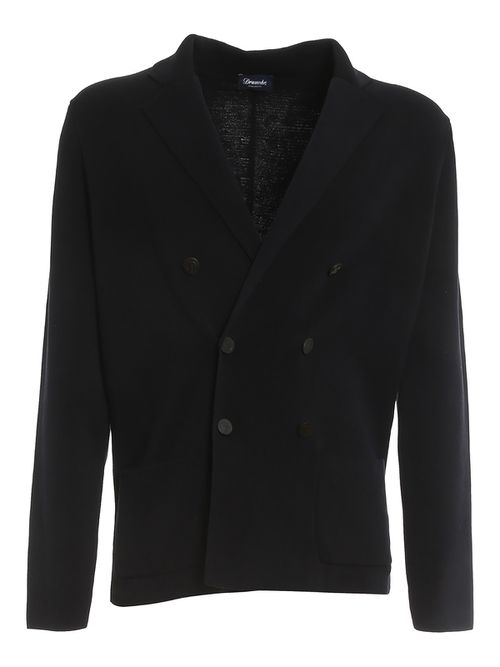 Cotton double-breasted blazer