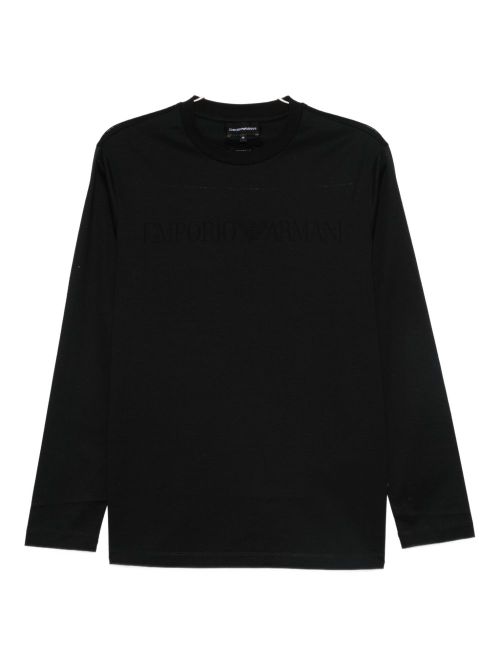 Logo Cotton T-shirt — Black