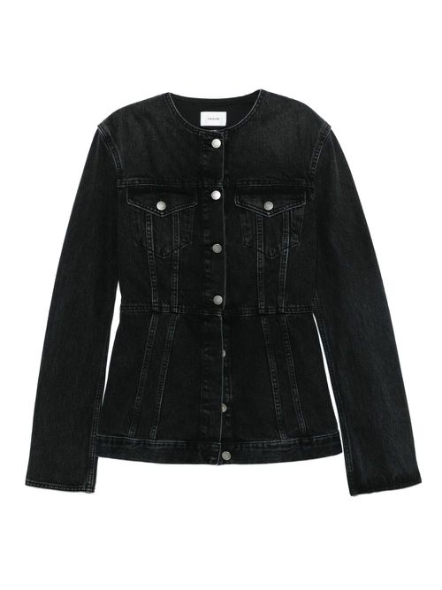 Temple cinched denim jacket - Black