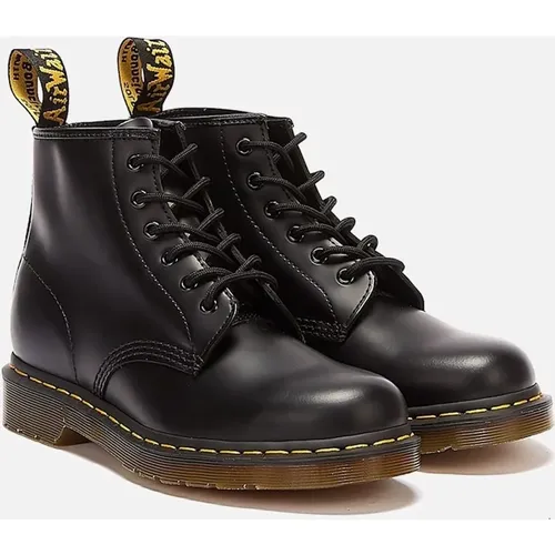Men's Dr. Martens 101 Smooth Leather Black Boots - Size: 10