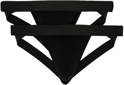 CDLP Two-Pack Black Jock Straps