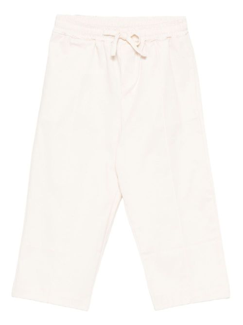 Elasticated-waistband trousers - Neutrals