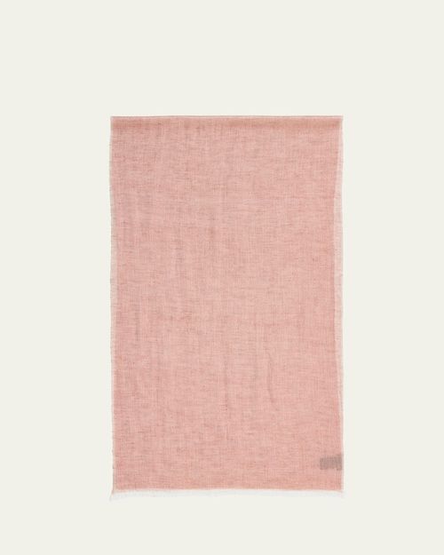 Men's Linen, Cashmere, and Silk Scarf