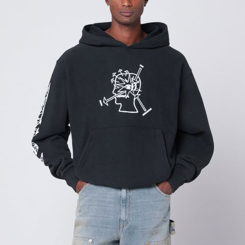 Brain Dead Faded Black Neuro Free Association Sweatshirt