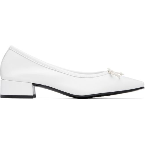 White Mina Heels