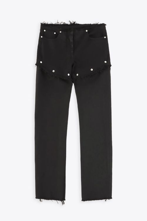 Snap Off Jean Black denim pant with snaps - Snap off jeans