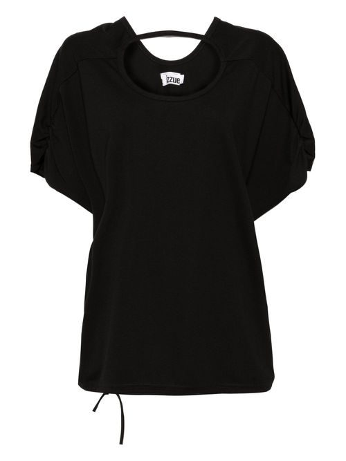 Cut-out detail T-shirt - Black
