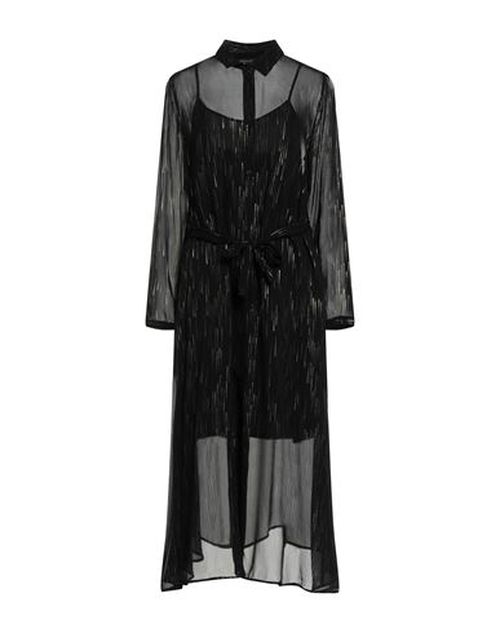 Woman Midi dress Black Size 6 Viscose