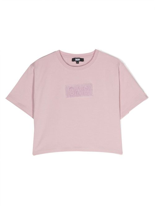 Logo-patch T-shirt - Pink