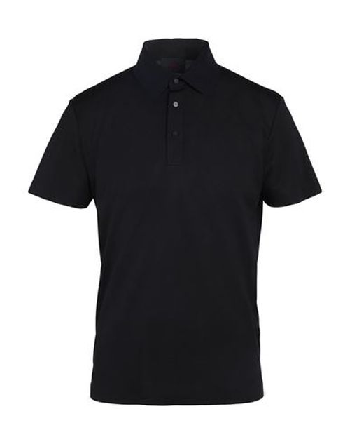 Man Polo shirt Black Size M Polyester