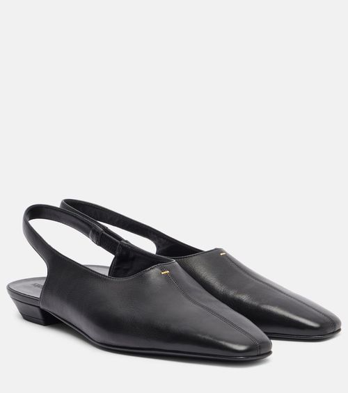 Celia leather slingback flats