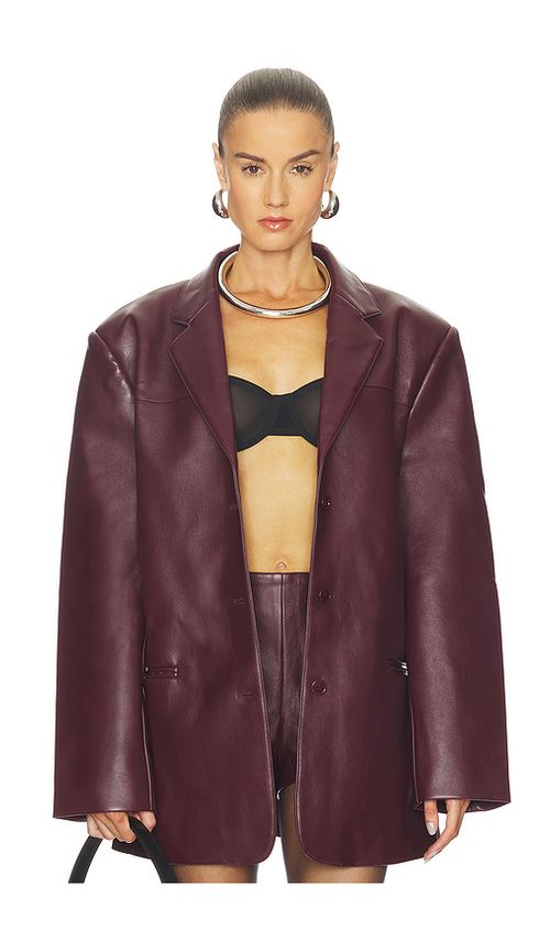 Nakedvice The Drew Jacket in Merlot. M also in L