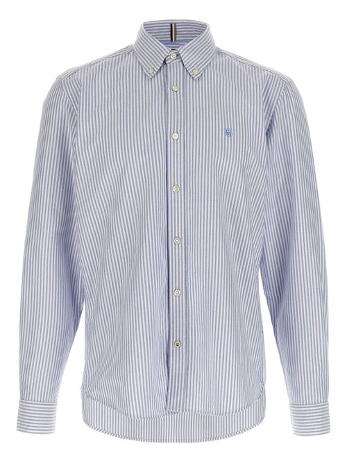 Striped button-down shirt - Blue