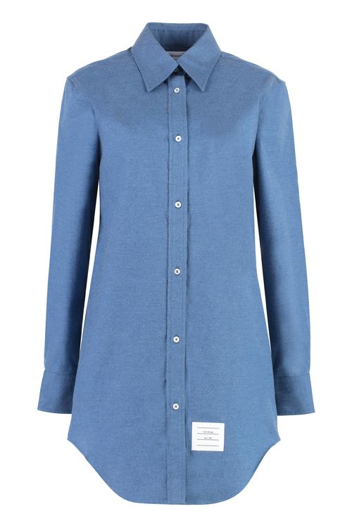 Cotton Logo Patch Shirt