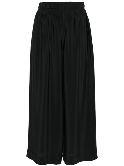 Silk trousers - Black