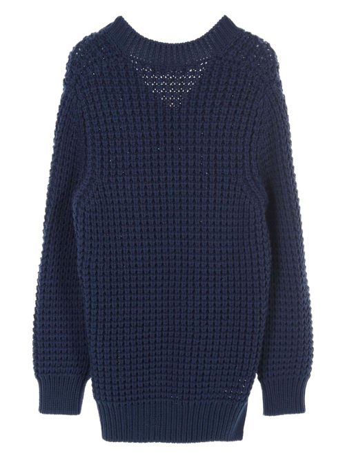 2010s waffle-knit sweater - Blue